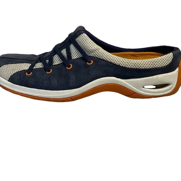 Cole Haan Nike Air Walking Mules Slip On Navy Blue Gray Sneakers Women’s Size 7 - Picture 6 of 15